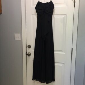 Strapless Black Cocktail Dress